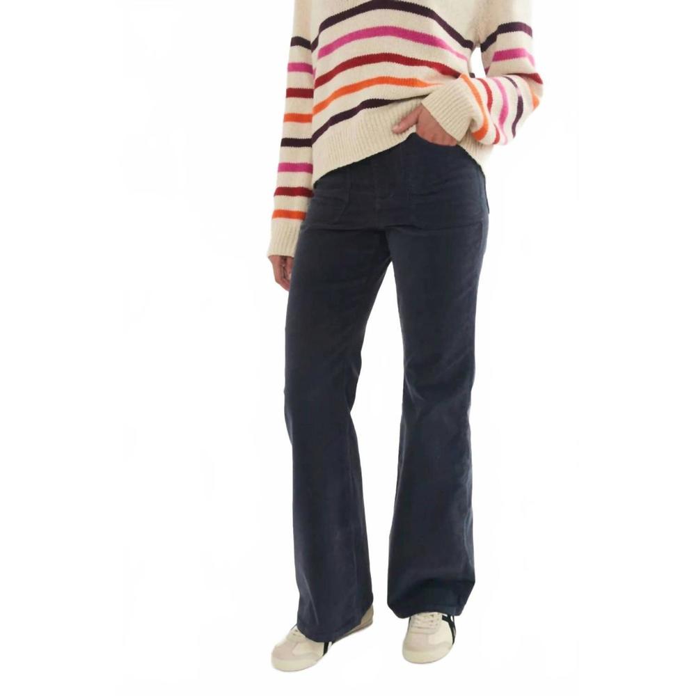 NEW MARINE LAYER bridget corduroy flare jeans in india ink - Picture 3 of 6